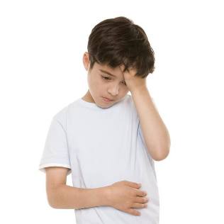 Bolečine v hrbtu in trebuhu pri otroku