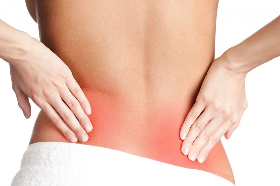 bolečine v spodnjem delu hrbta